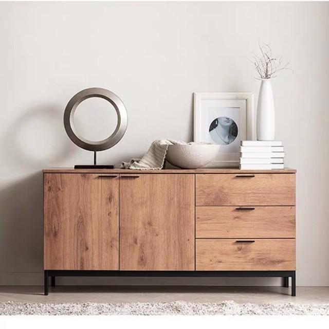 (Clearance) GABRIEL Industrial Wooden Sideboard