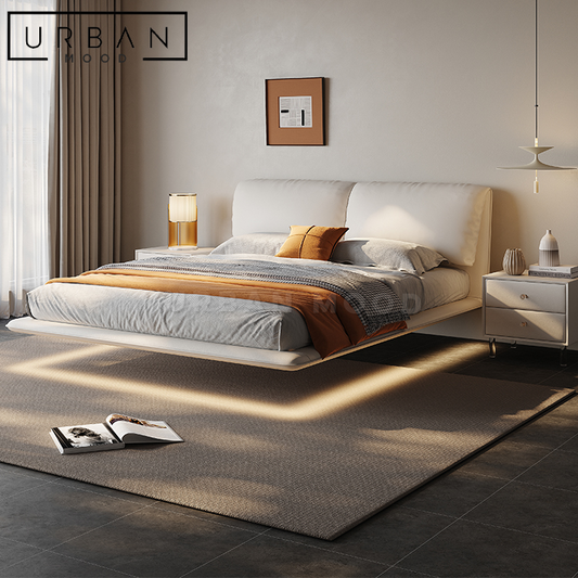 HOVER Modern Leather Bed