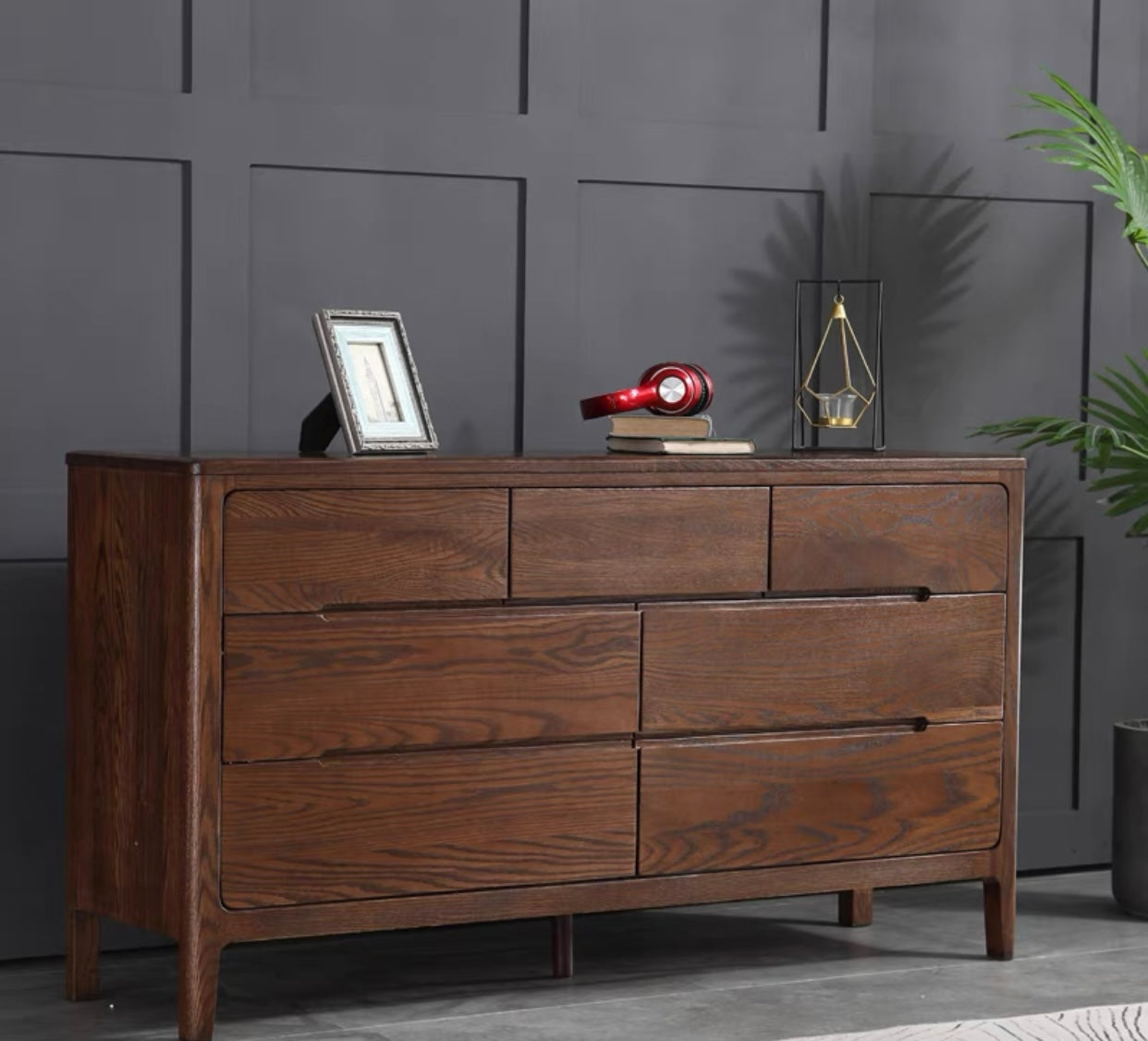 WAREHOUSE SALE GAVIN Pure Solid Wood 7 Drawers commode Nordic Scandinavian ( Discount Price $ 1499 Special Price $1299 )