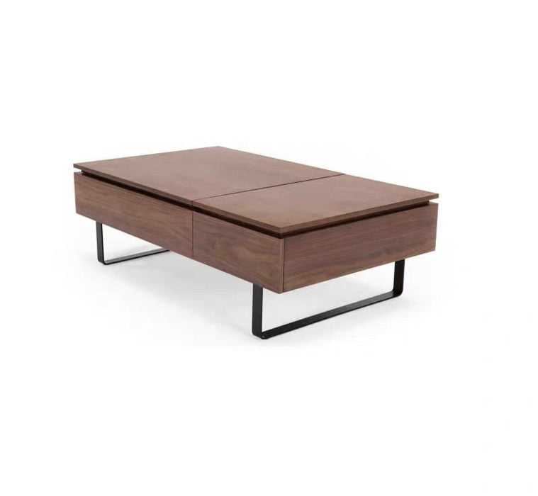 Leeson Solid Wood Lifting Coffee Table Modern Minimalist