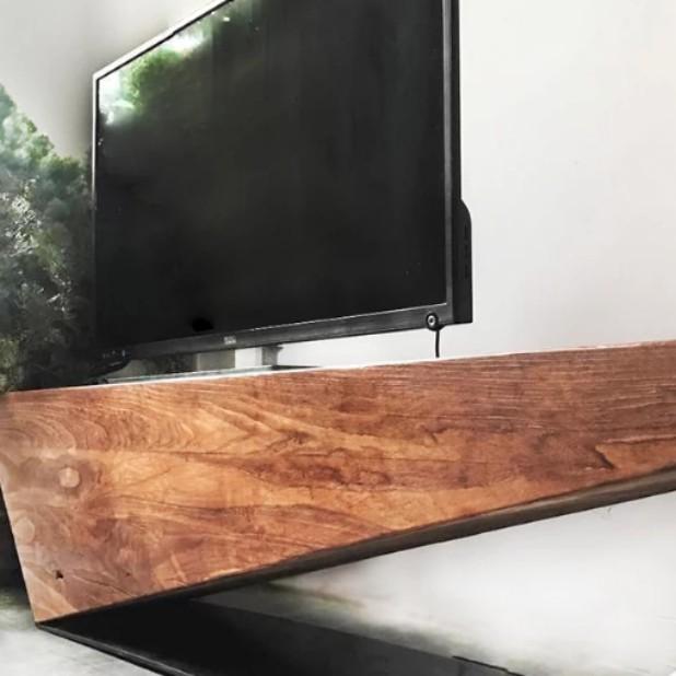 LANGHAM Rustic Solid Wood TV Console