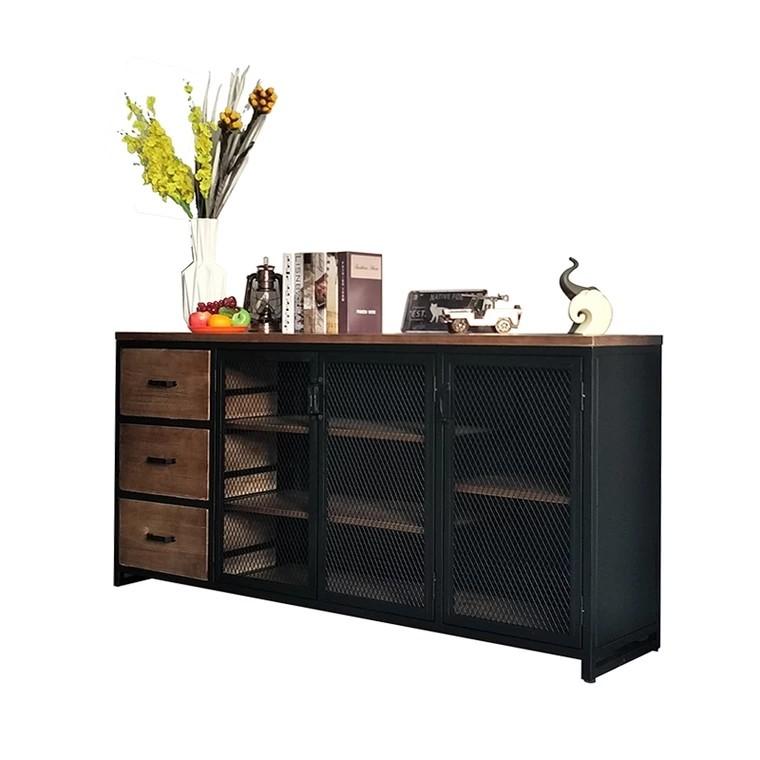 MOBY Modern Industrial Metal Sideboard