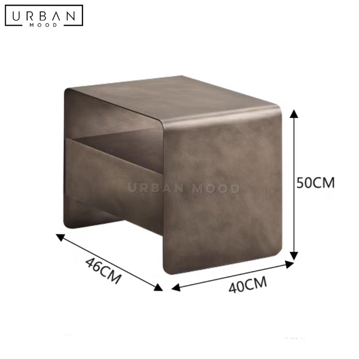 SHAE Modern Metal Bedside Table