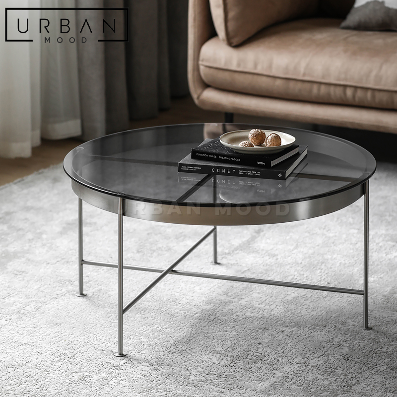 STEVIE Minimalist Glass Coffee Table