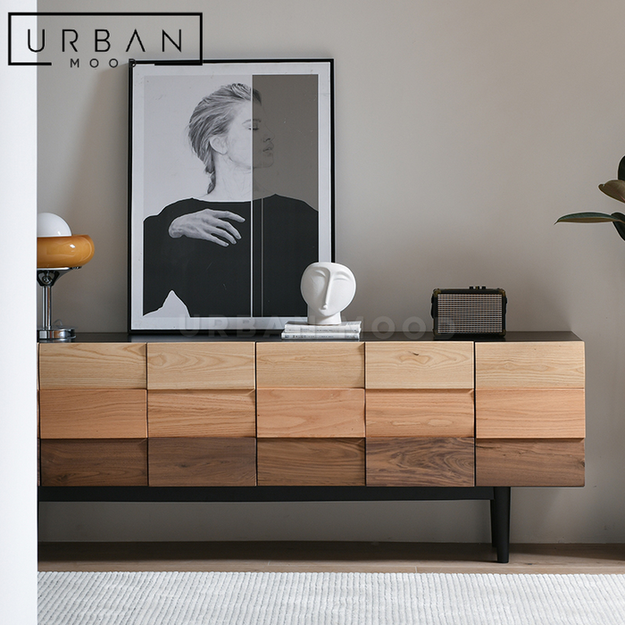 SUNSET Contemporary Solid Wood Sideboard