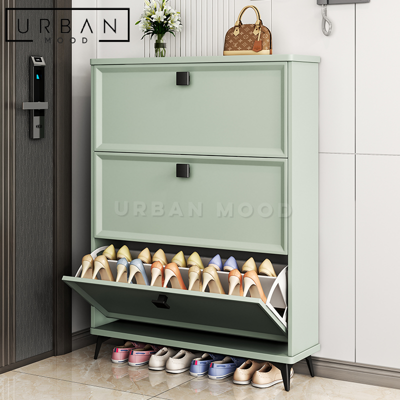 TIPPEN Modern Ultra Slim Shoe Cabinet