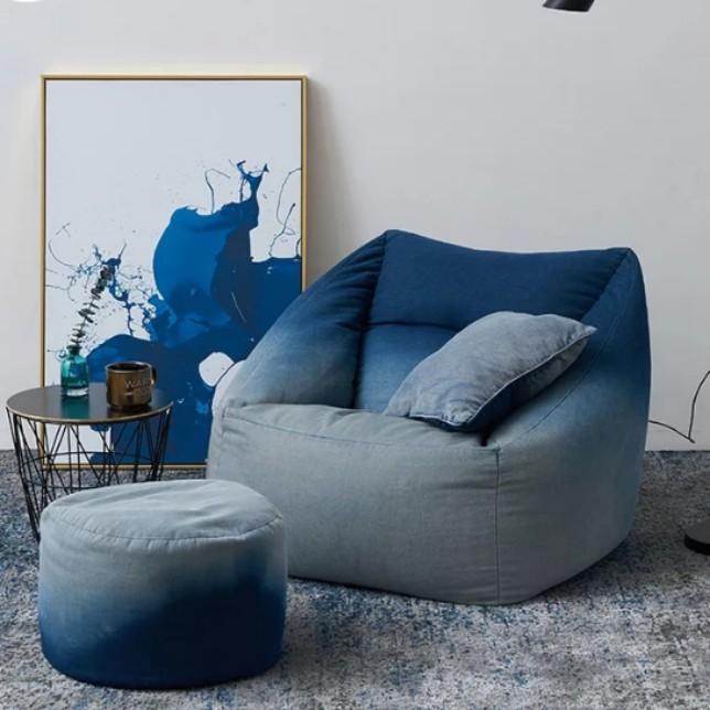 TUSCAN Ombre Denim Lazy Boy Armchair