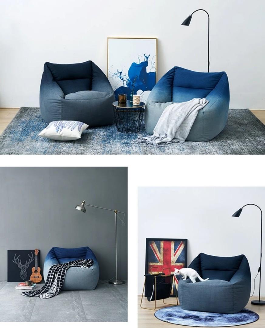 TUSCAN Ombre Denim Lazy Boy Armchair