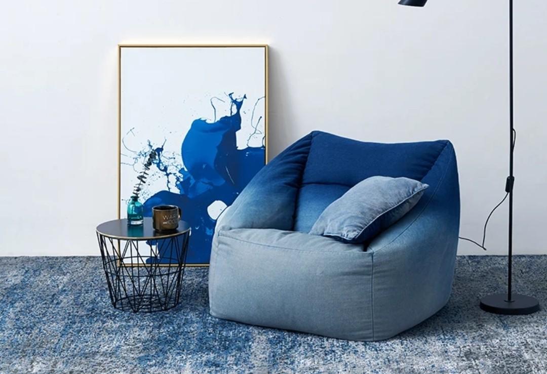 TUSCAN Ombre Denim Lazy Boy Armchair