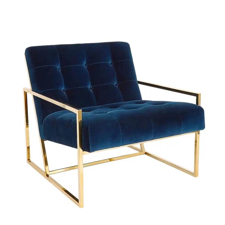 VERONA Luxury Gold Accent Armchair